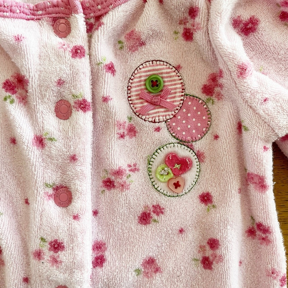 Vintage Carter's Baby Girl Clothes Newborn Pink Floral